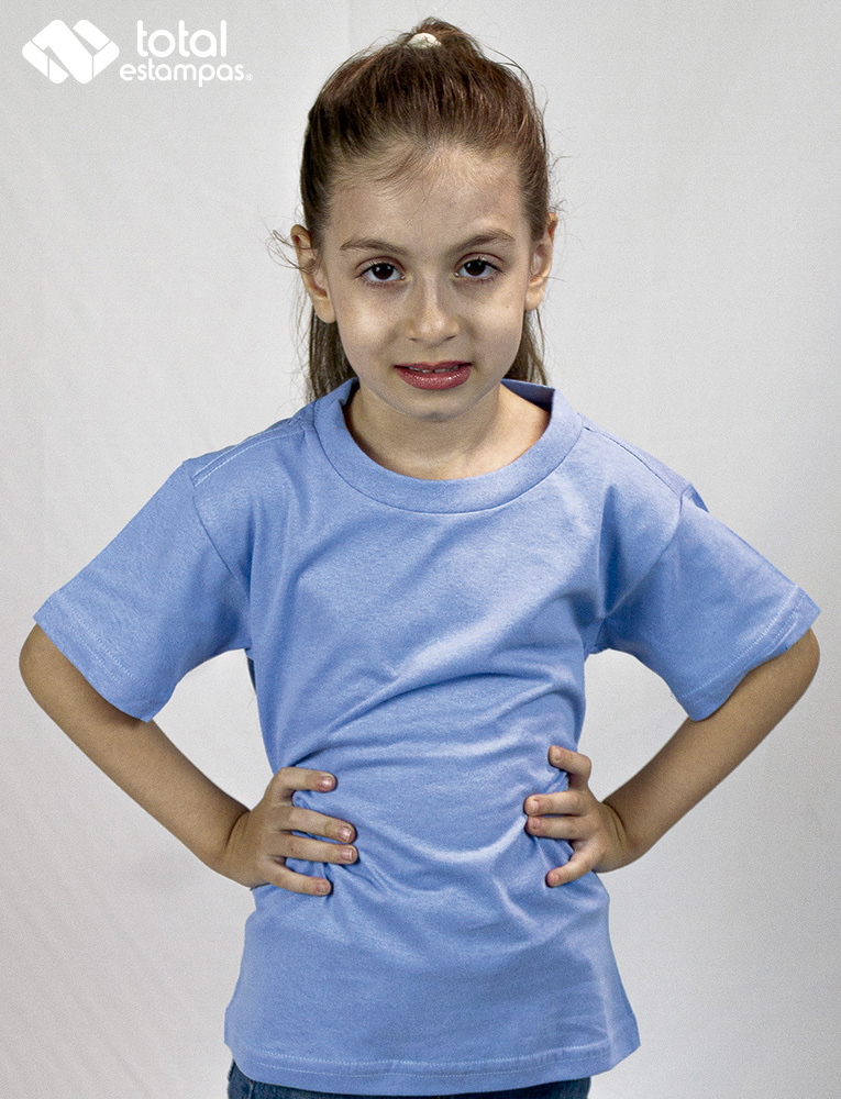 Camiseta Personalizada Infantil Azul Celeste