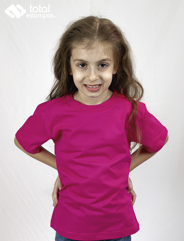 Camiseta Personalizada Infantil Rosa Pink