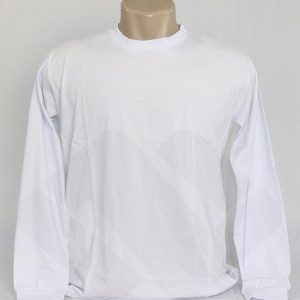Camiseta Personalizada Manga Longa Branca