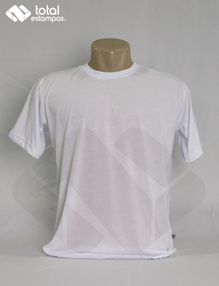 Camiseta Poliéster Personalizada Branca